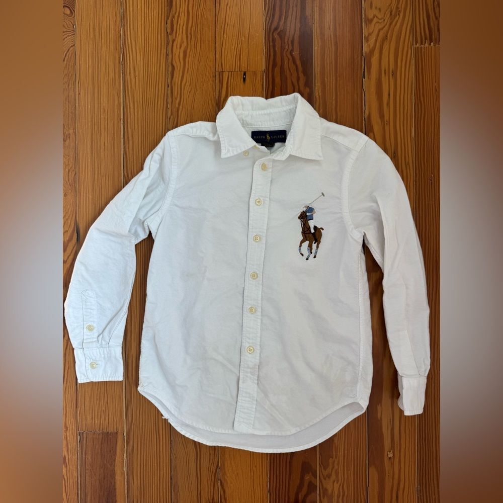 Ralph Lauren White Polo Shirt